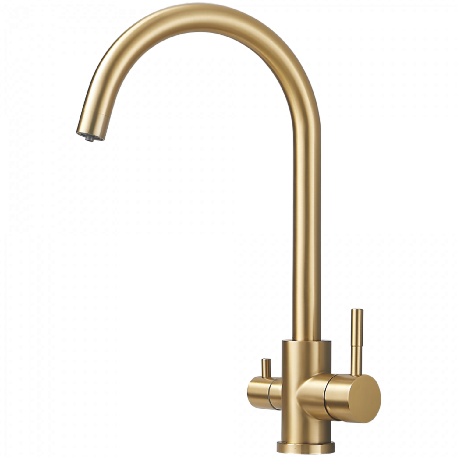 Смеситель для кухни с подключением фильтра, нержавеющая сталь, золото  HB 43828-5