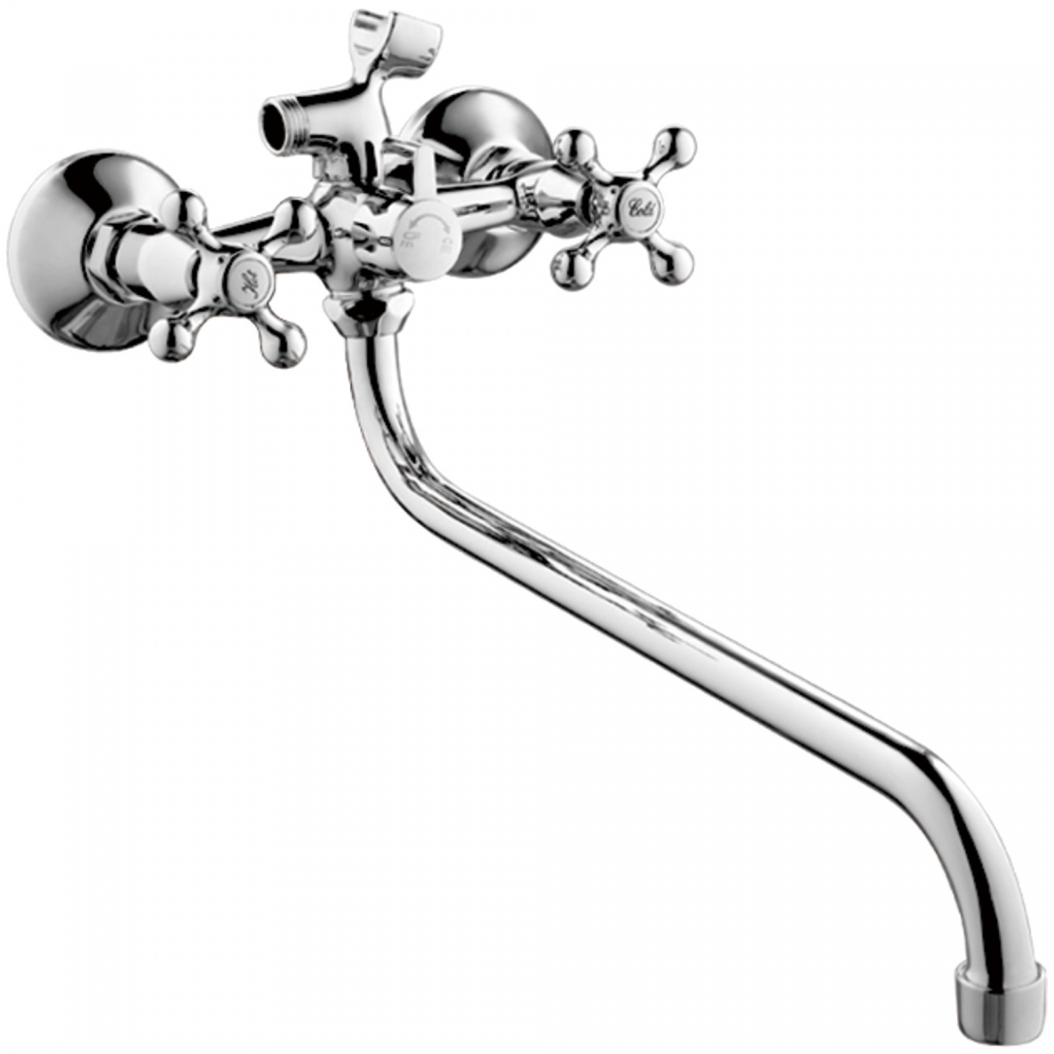 Смеситель для ванны Haiba HB 2208-2, хром