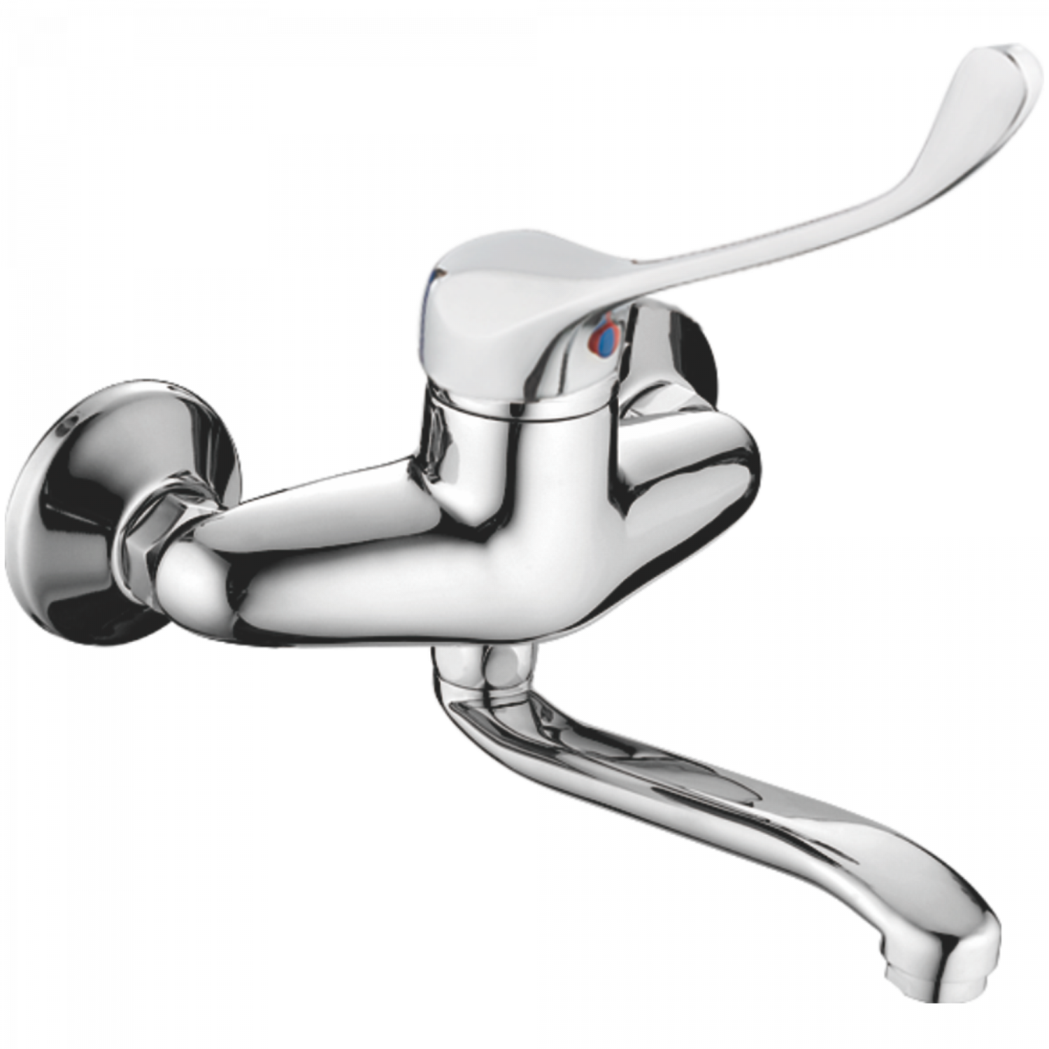 Смеситель для кухни с хирургической ручкой Haiba HB 4654, хром