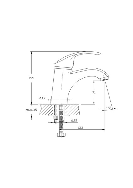 Смеситель для раковины Haiba HB 1021-5
