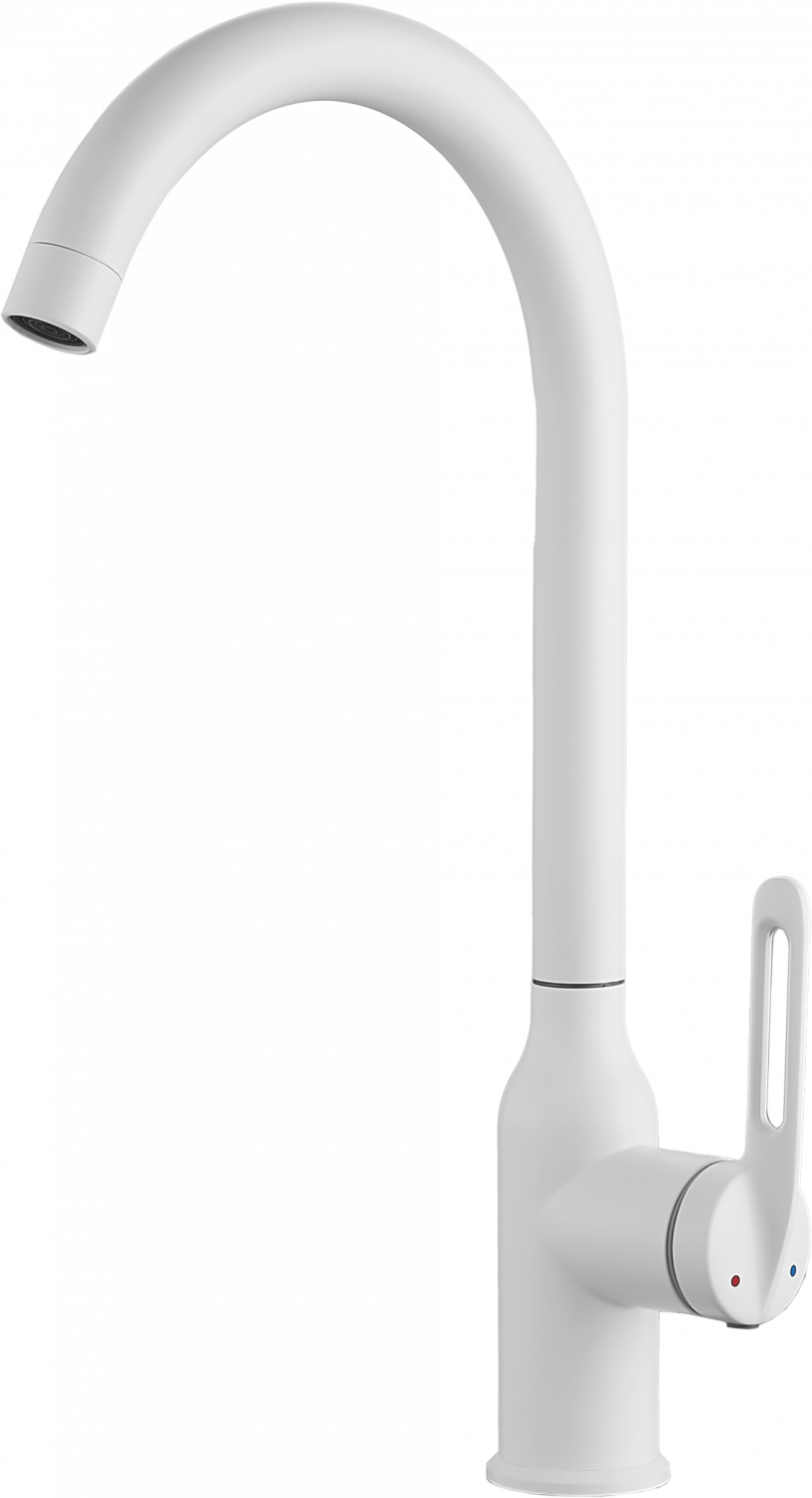 Смеситель для кухни, нержавеющая сталь, белый HB 40830-8