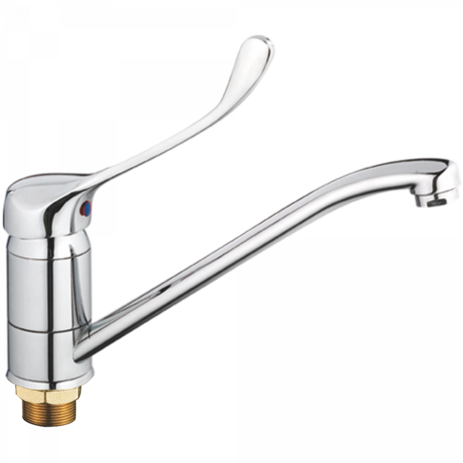 Смеситель для кухни с хирургической ручкой Haiba HB 4954, хром