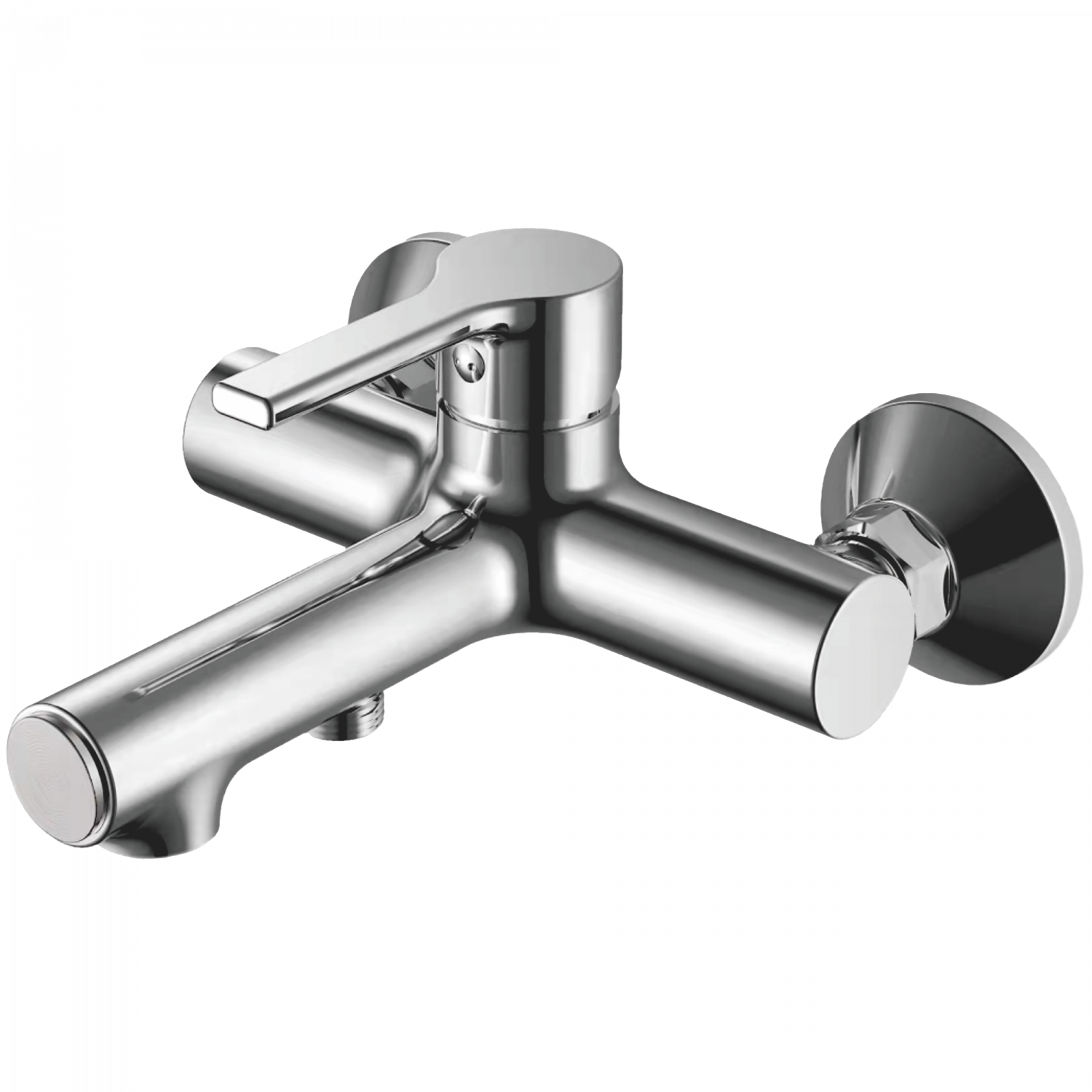 Смеситель для ванны, латунь, хром 
Комплектация: лейка, шланг 1,5м, держатель для лейки HB 60652