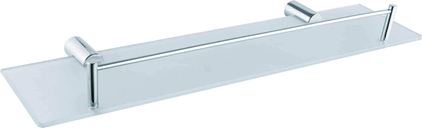 Полка стеклянная 1- ярус, хром HB 8407