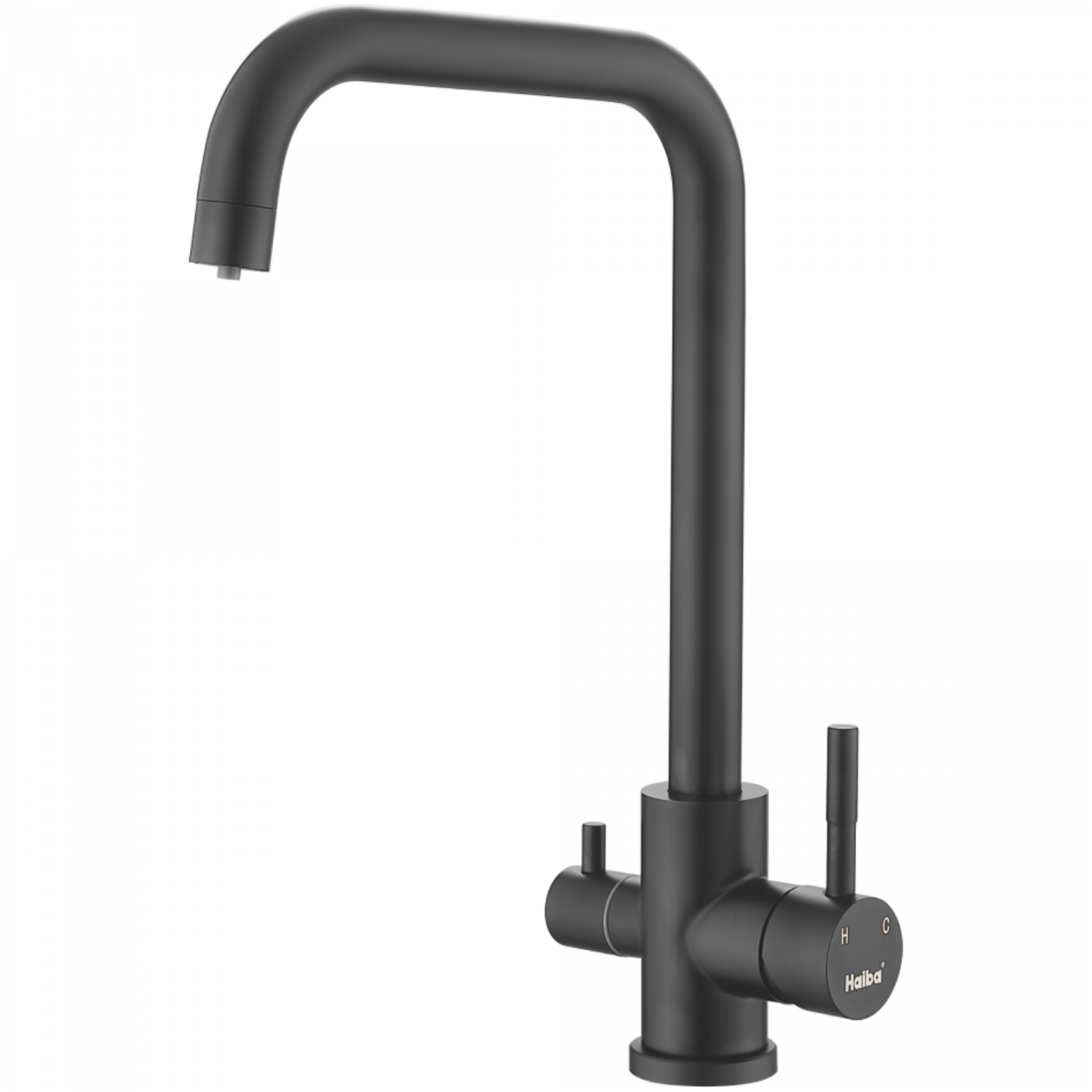 Смеситель для кухни с подключением фильтра, нержавеющая сталь, черный HB 43829-7