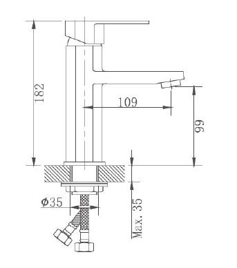 Смеситель для раковины Haiba HB 10806