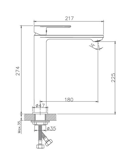 Смеситель для раковины Haiba HB 11590-7