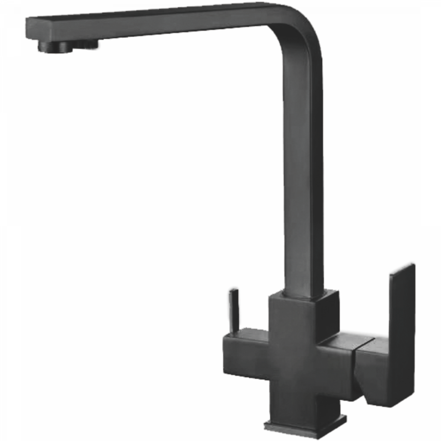Смеситель для кухни с подключением фильтра, нержавеющая сталь, черный HB 76803-7