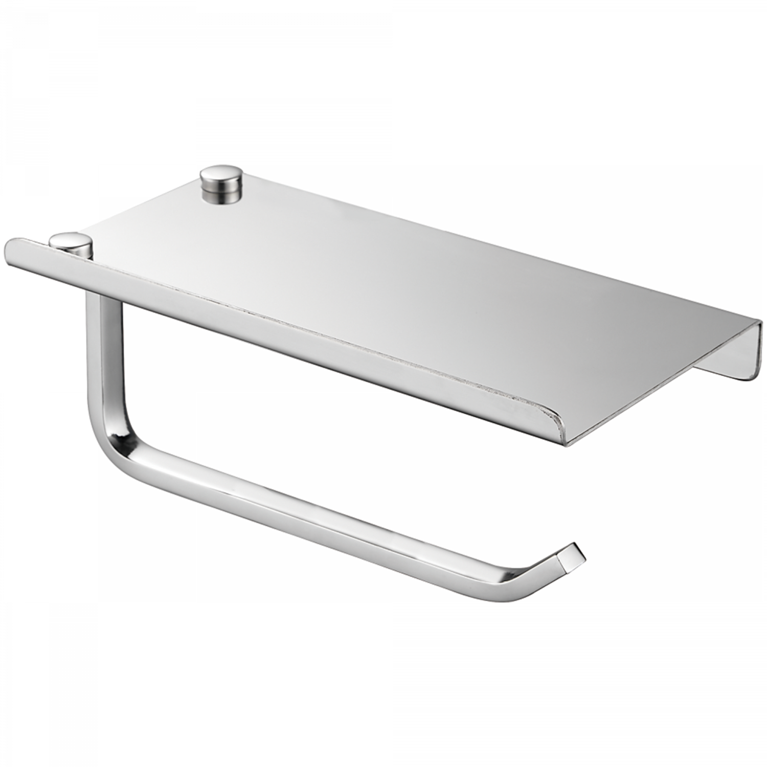 Держатель для туалетной бумаги с подставкой, хром HB 330