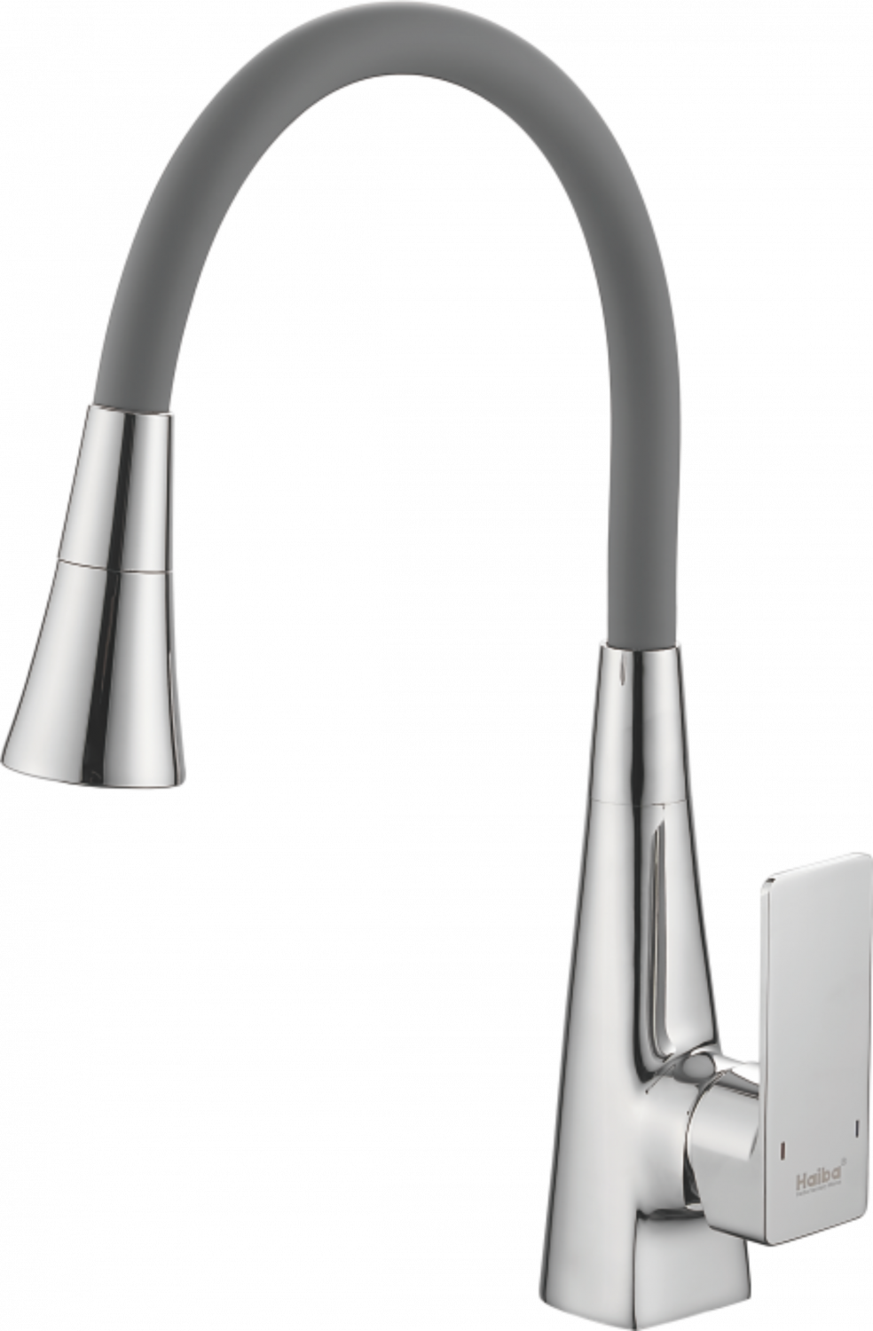 Смеситель для кухни, гибкий излив, латунь, хром HB 73823