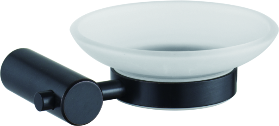 Мыльница стеклянная, черный HB 8402-7