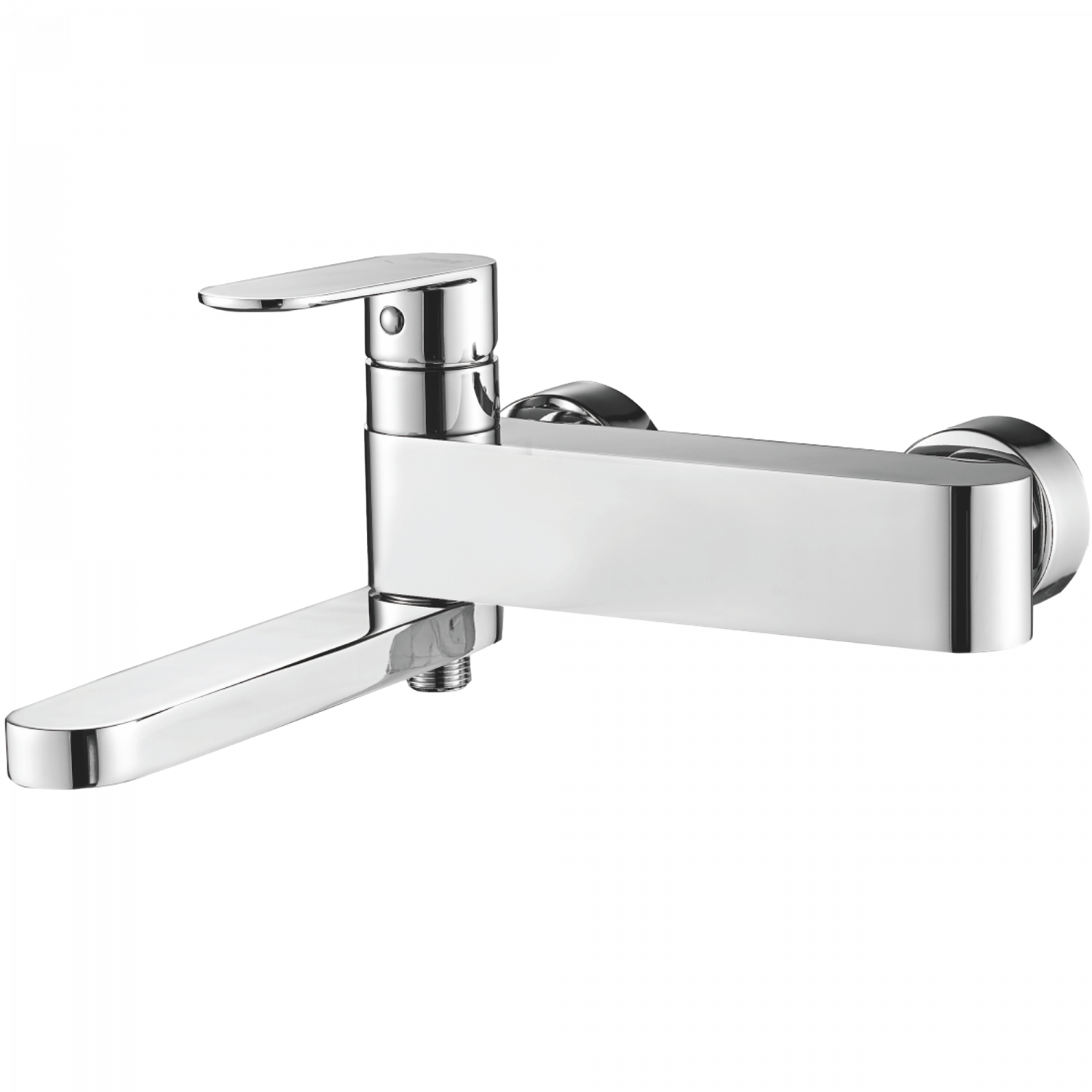 Смеситель для ванны короткий излив , латунь, хром
Комплектация: лейка, шланг 1,5м, держатель для лейки HB 61590