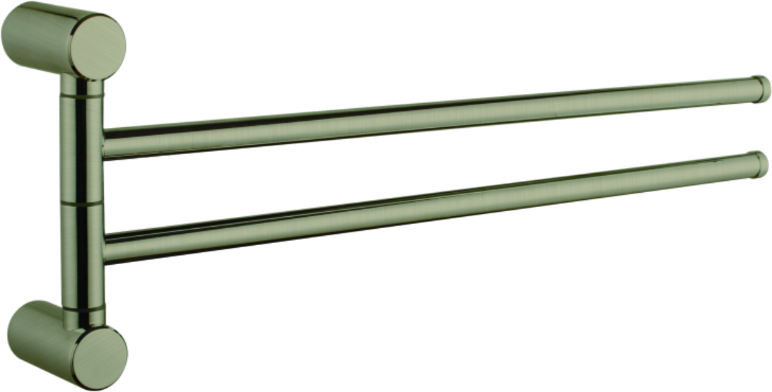 Держатель для полотенец, двойной, поворотный 400 мм, бронза HB 8412-4