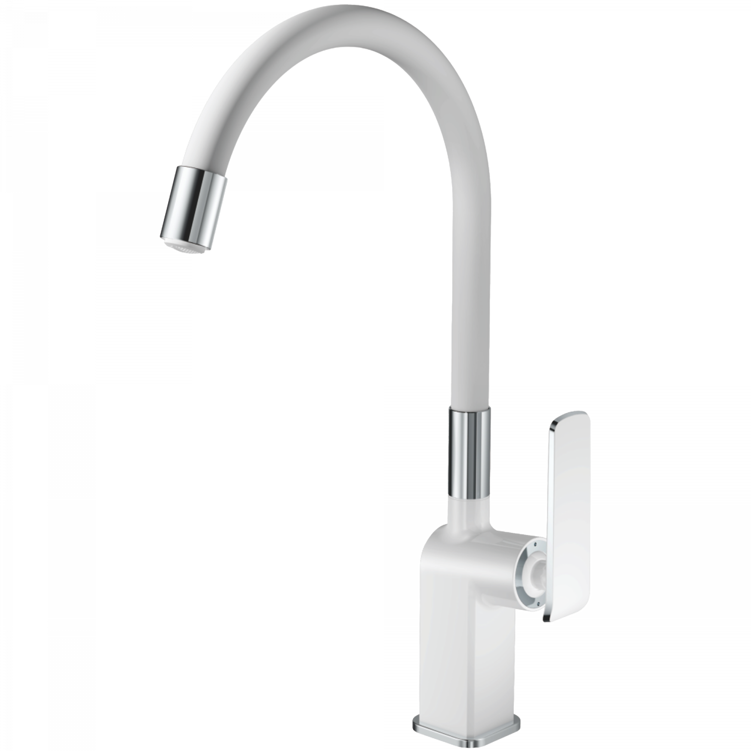 Смеситель для кухни Haiba HB 73548-8, белый