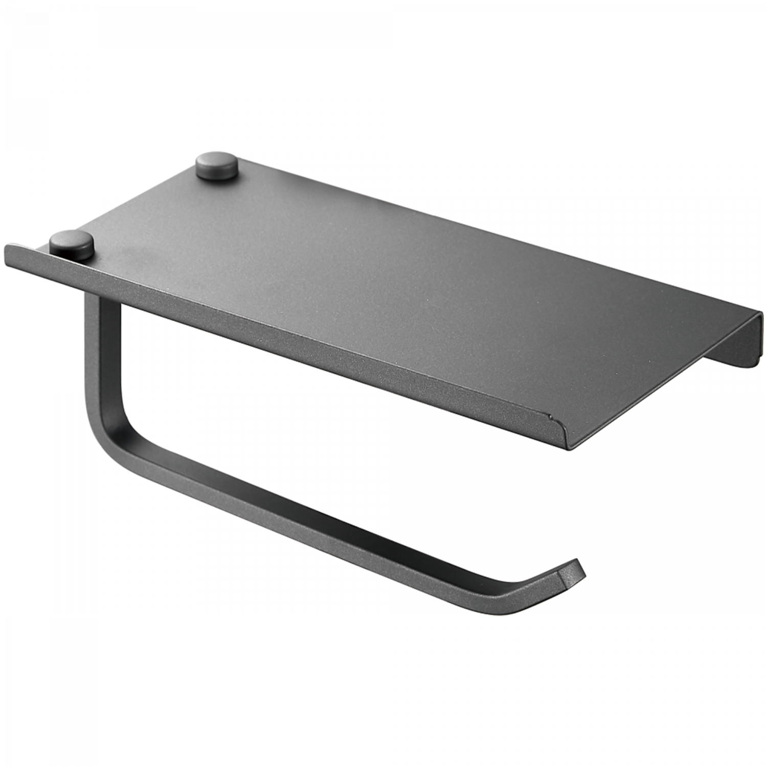 Держатель для туалетной бумаги с подставкой, оружейная сталь HB 330-3