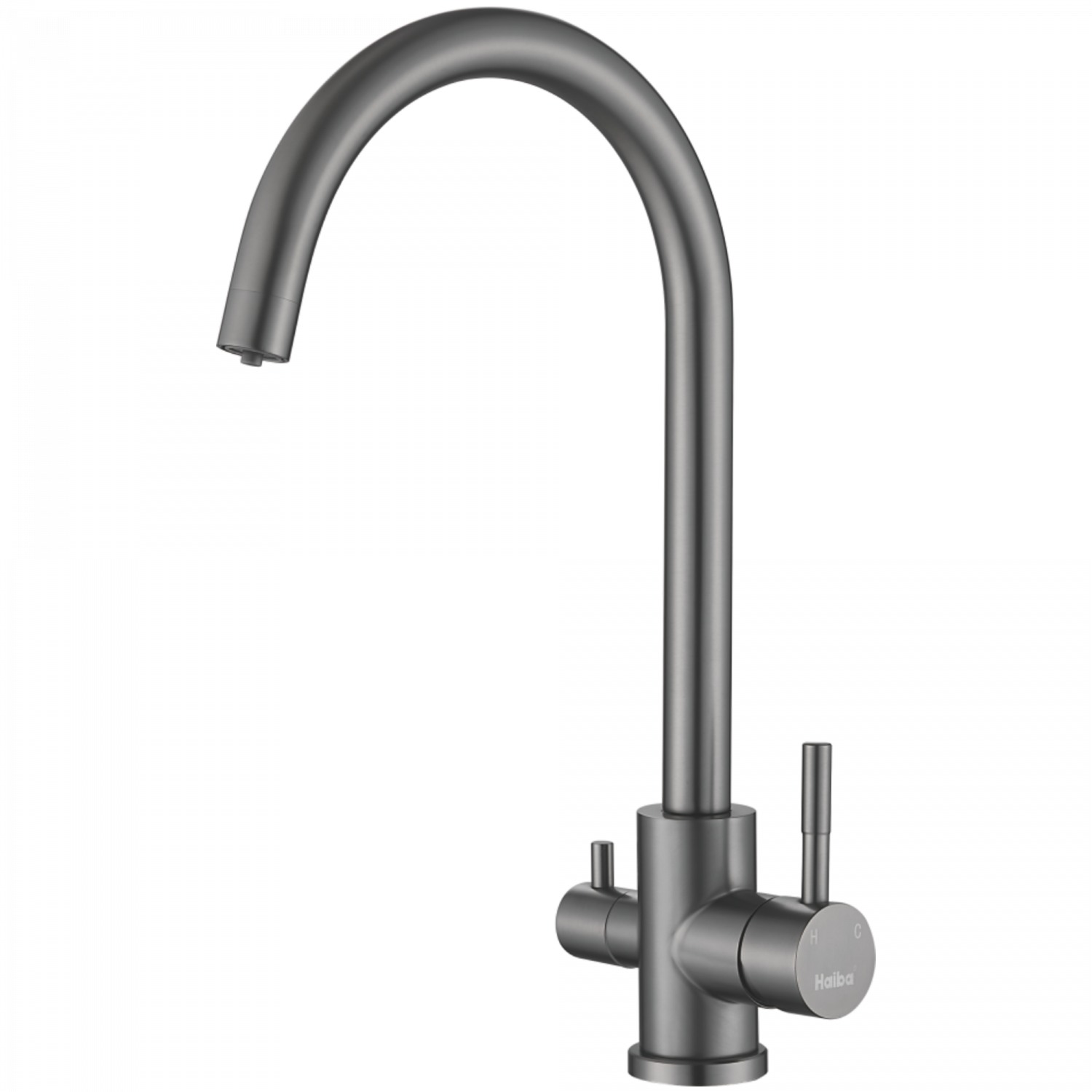 Смеситель для кухни с подключением фильтра, нержавеющая сталь, оружейная сталь HB 43828-3