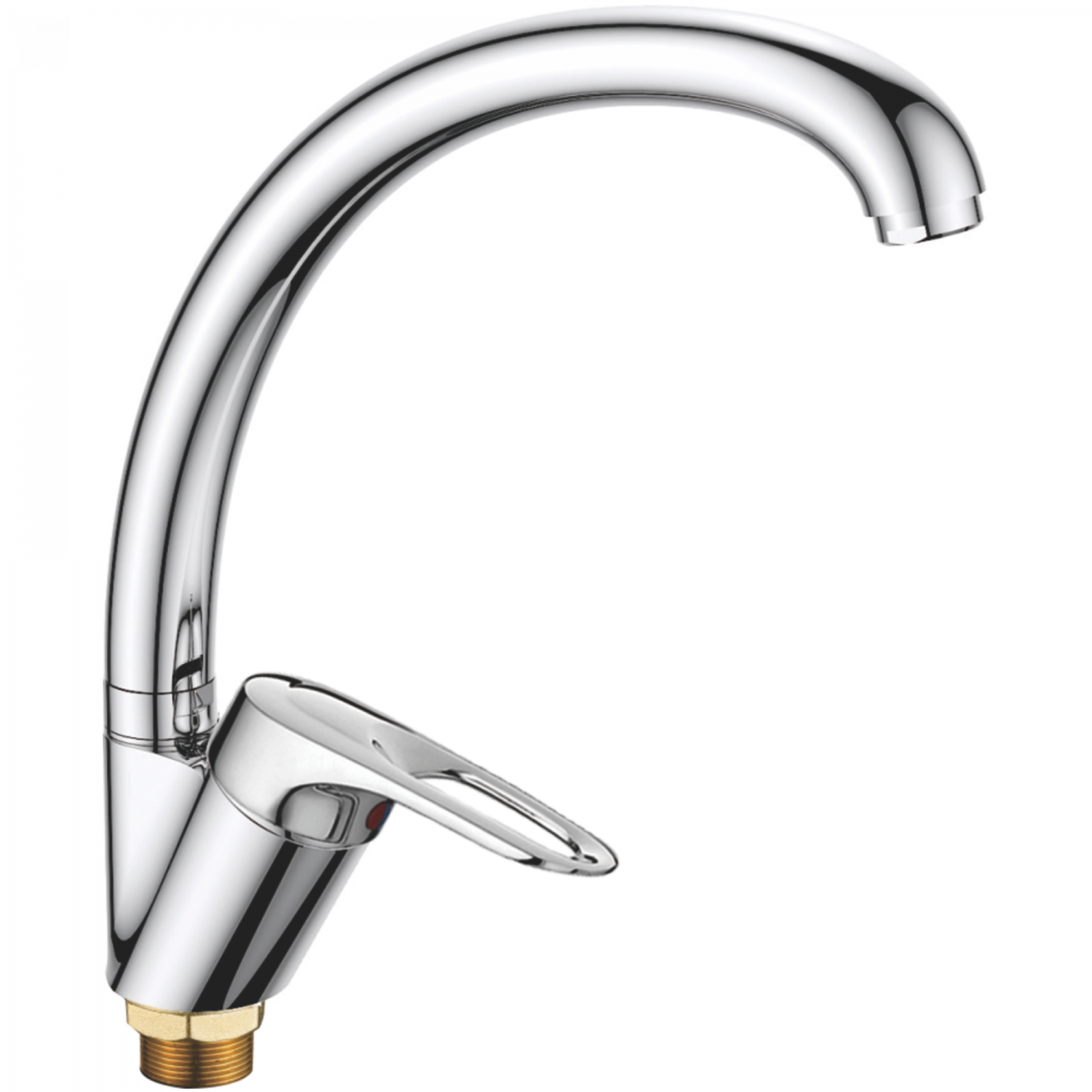 Смеситель для кухни Haiba HB 4104-2, хром