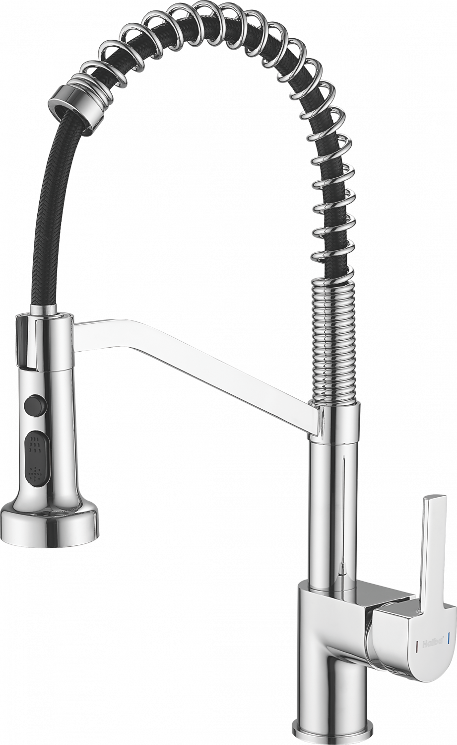 Смеситель для кухни, гибкий излив, латунь, хром HB 73826