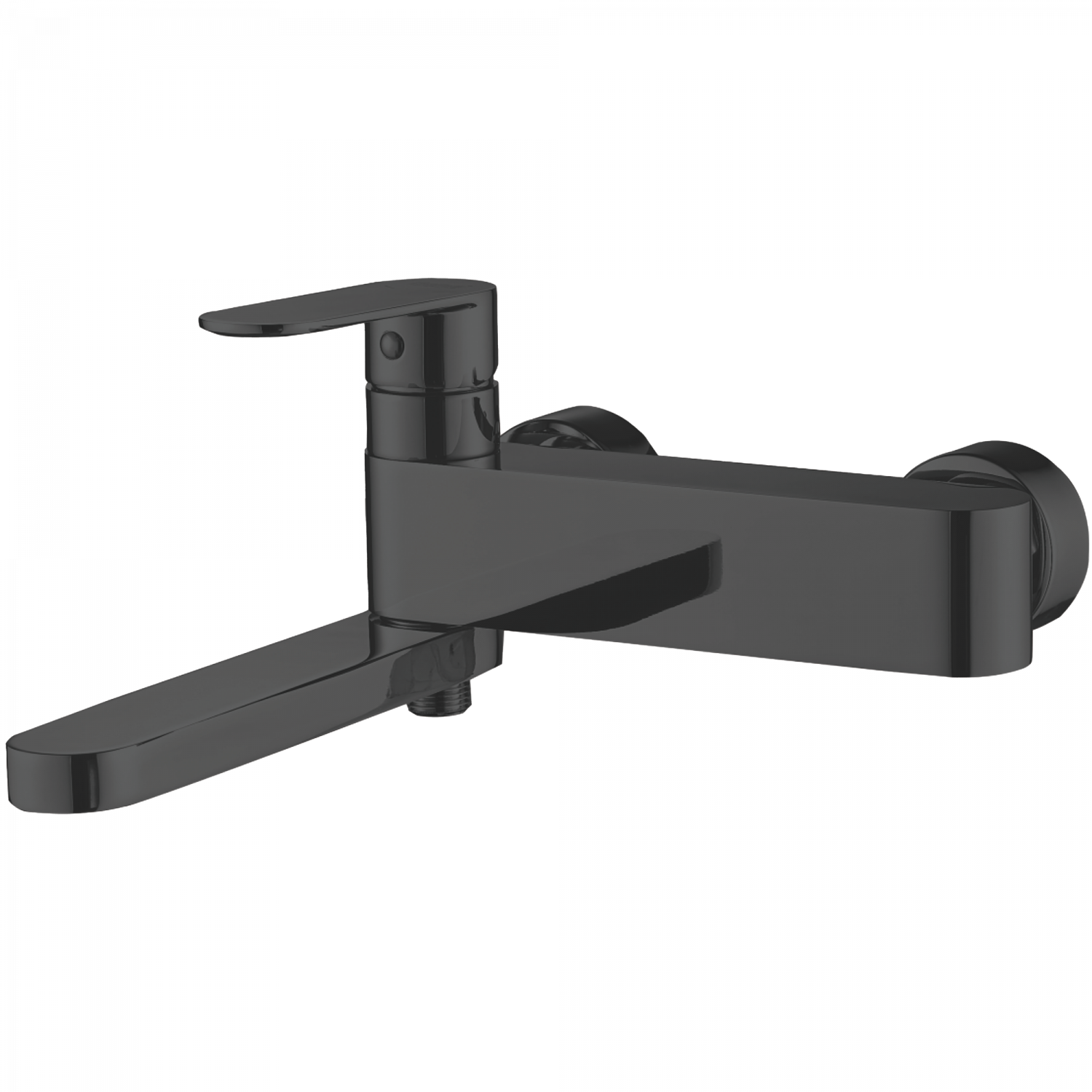 Смеситель для ванны короткий излив , латунь, черный
Комплектация: лейка, шланг 1,5м, держатель для лейки HB 61590-7