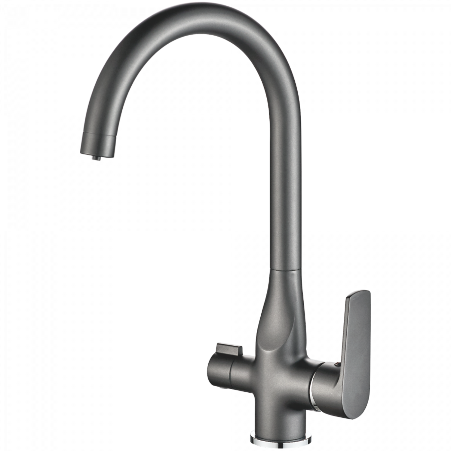 Смеситель для кухни Haiba HB 76533-3, пепельный