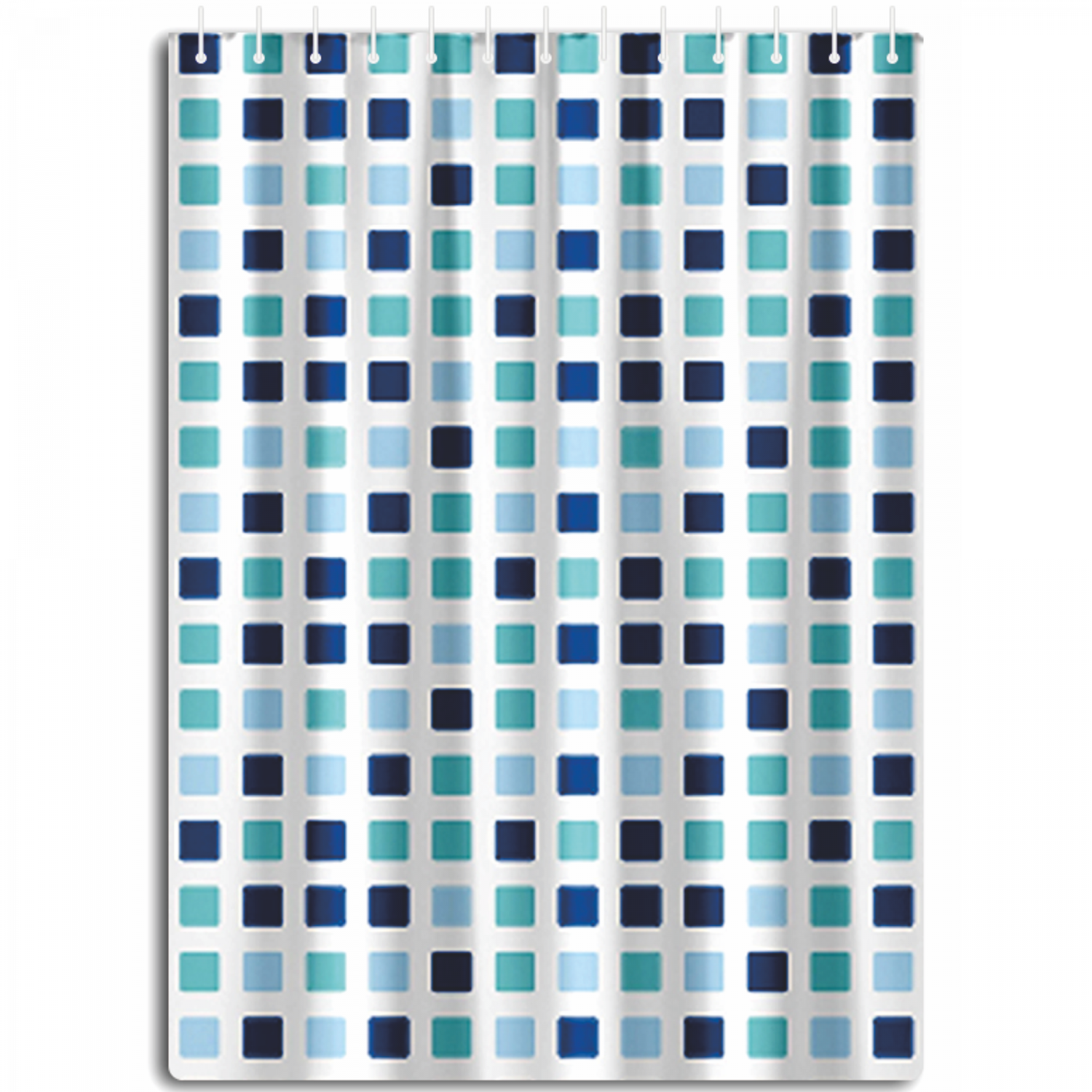 HB75063 Штора для ванной комнаты (PEVA, 180*180 см., с кольцами в комплекте)