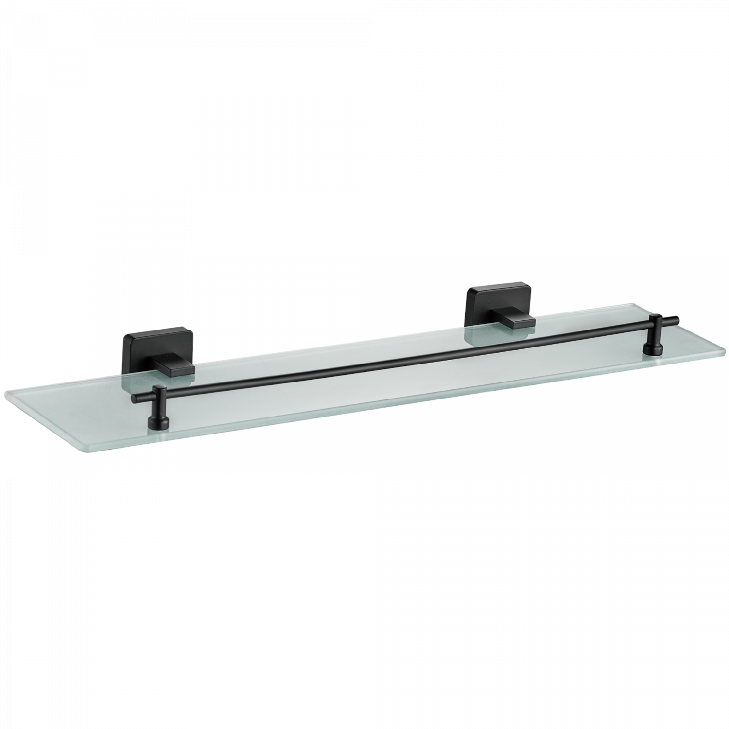 Полка стеклянная 1- ярус, черный HB 8907