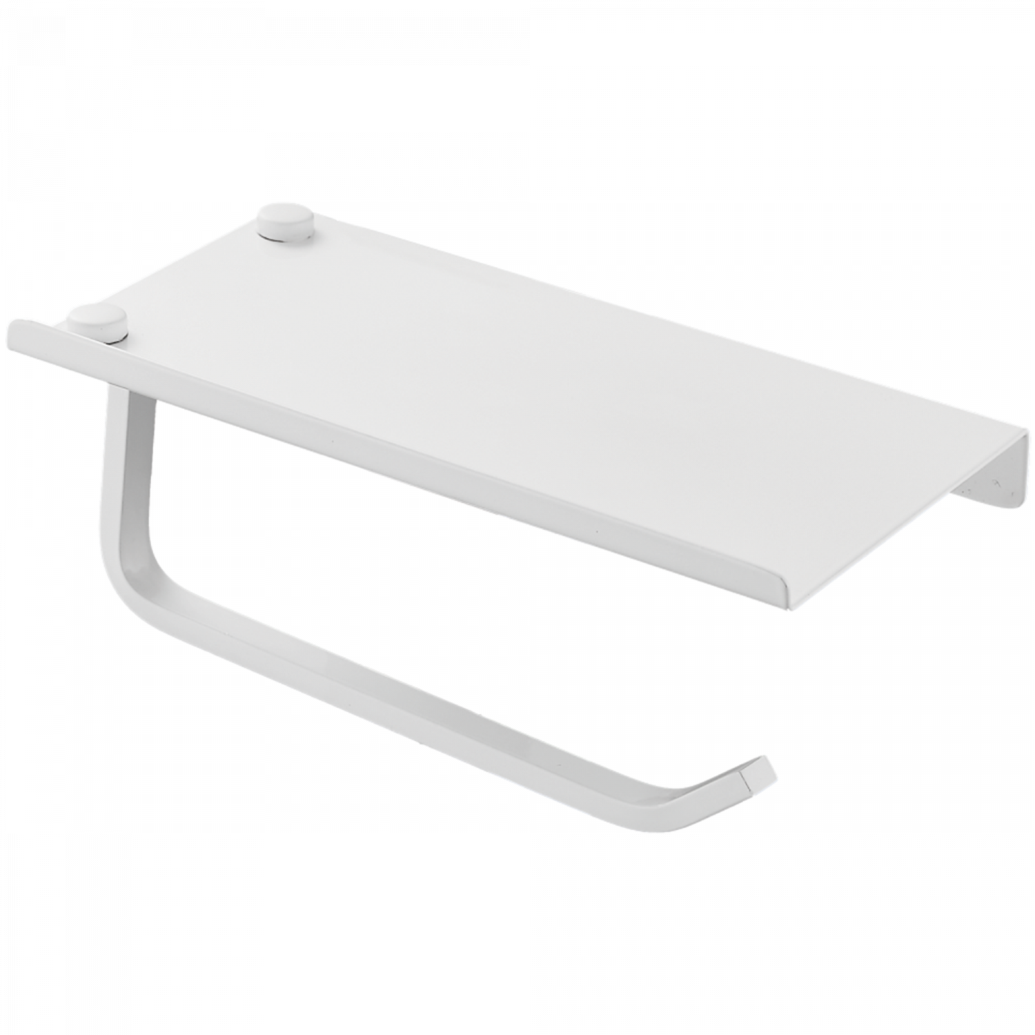 Держатель для туалетной бумаги с подставкой, белый HB 330-8