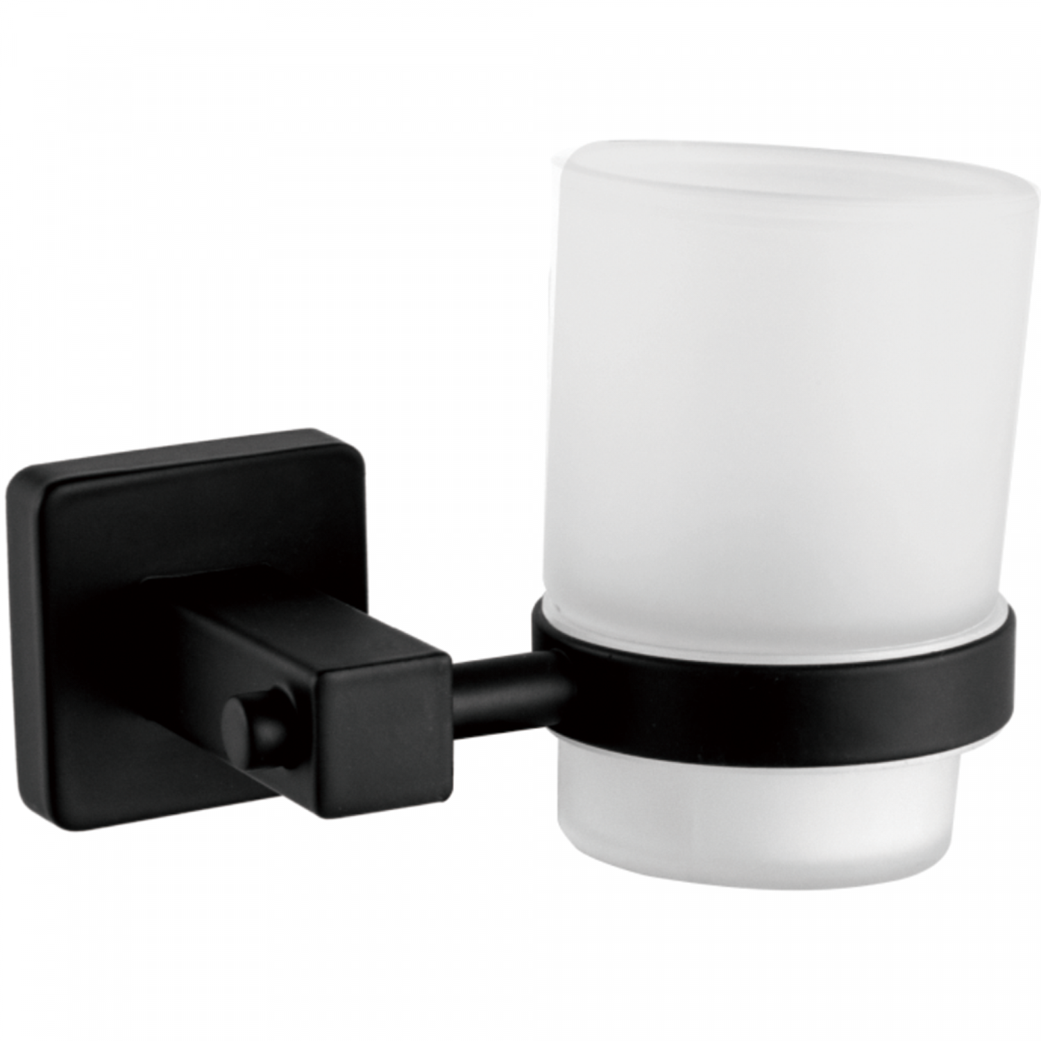 Держатель стакана матовое стекло, черный HB 8906