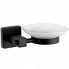 Мыльница стеклянная, черный HB 8902