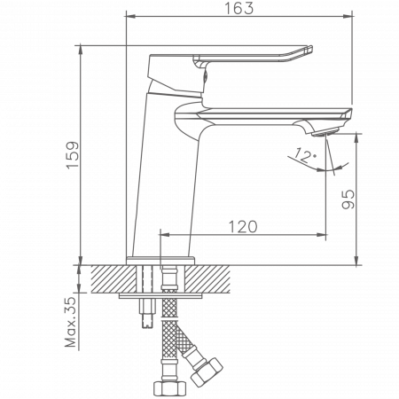 Смеситель для раковины Haiba HB 10556