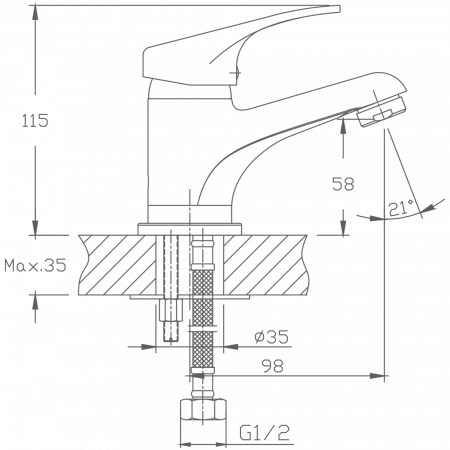 Смеситель для раковины Haiba HB 1013