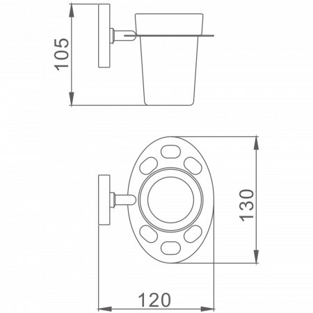 Держатель стакана Haiba HB 1906