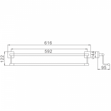 Двойной Держатель Haiba HB 8609