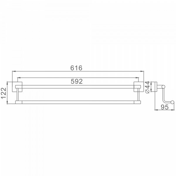 Двойной Держатель Haiba HB 8609