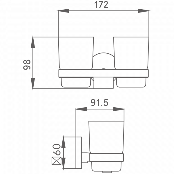 Держатель стакана HB 9008