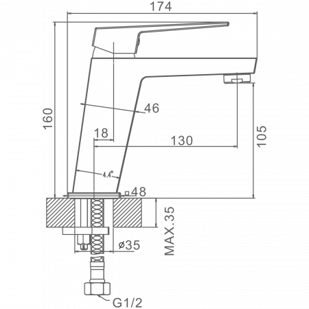 Смеситель для раковины Haiba HB 10191