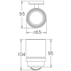 Держатель стакана Haiba HB 8706