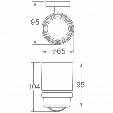 Держатель стакана Haiba HB 8706