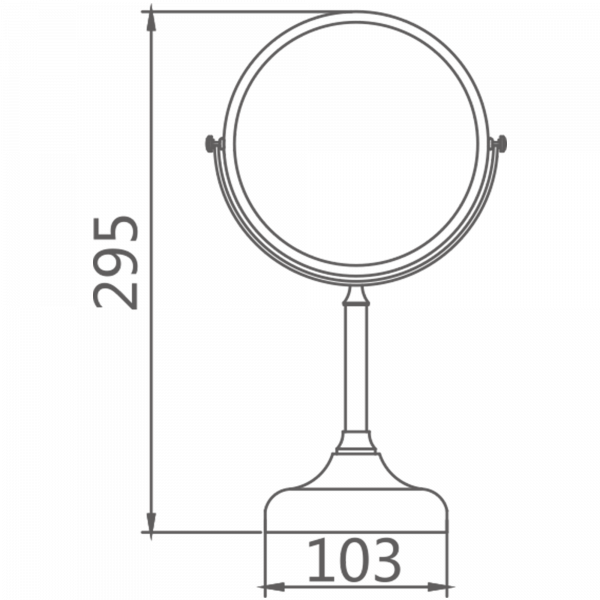 Зеркало увеличительное настенное Haiba HB 6206