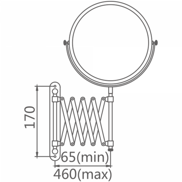 Зеркало увеличительное настенное Haiba HB 6406