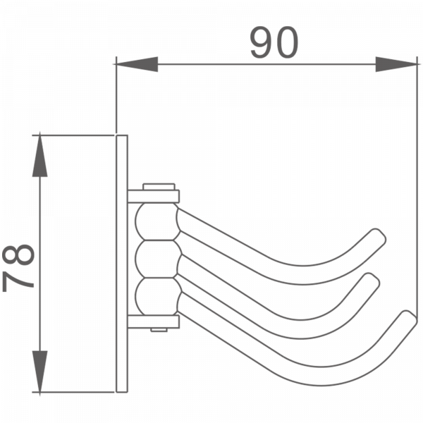 3 крючка Haiba HB 208-3