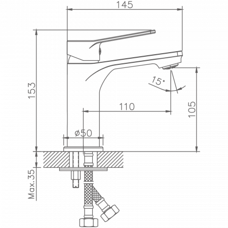 Смеситель для раковины Haiba HB 10559