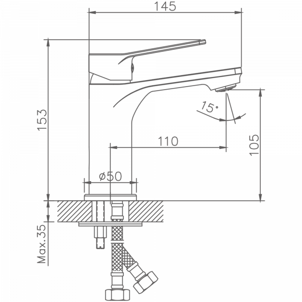 Смеситель для раковины Haiba HB 10559