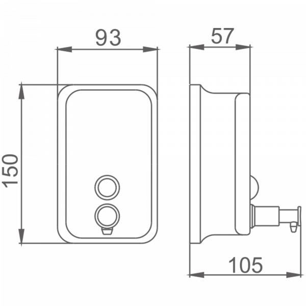 Дозатор жидкого мыла хром Haiba HB 401