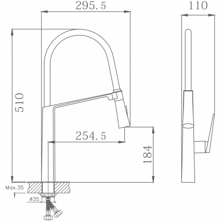 Смеситель для кухни Haiba HB 73827