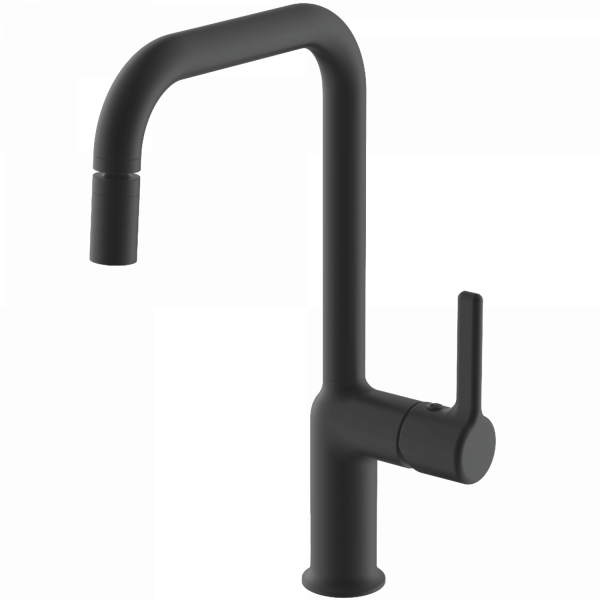 Смеситель для кухни, латунь, черный HB 70814-7