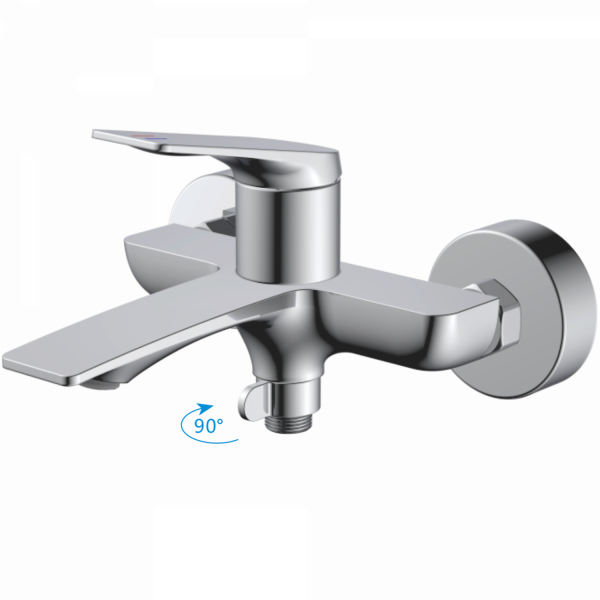 Смеситель для ванны, латунь, хром
Комплектация: лейка, шланг 1,5м, держатель для лейки HB 60816