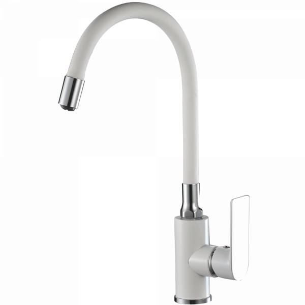 Смеситель для кухни Haiba HB 73505-8, белый