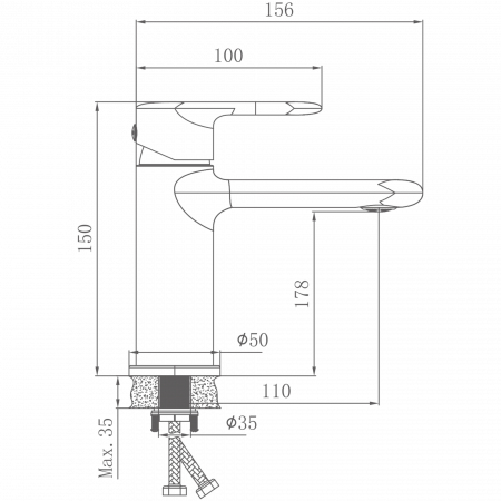 Смеситель для раковины Haiba HB 10564