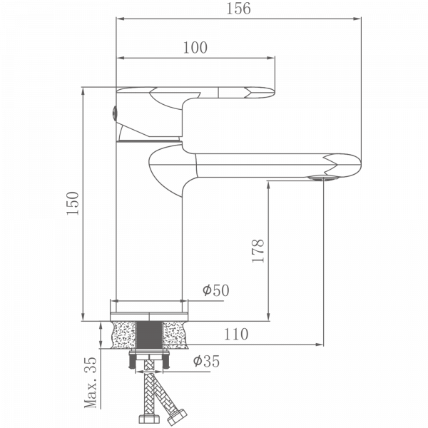 Смеситель для раковины Haiba HB 10564
